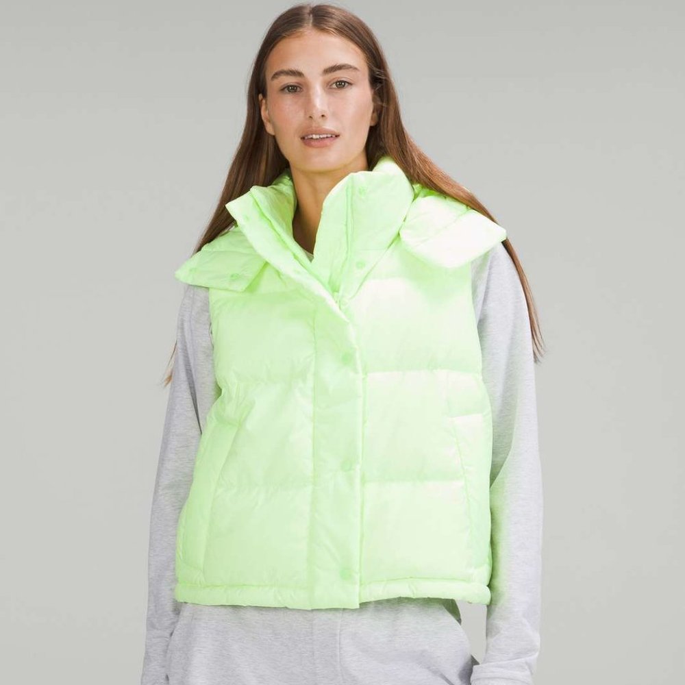 Lululemon Wunder Puff Cropped Vest - Size 2
